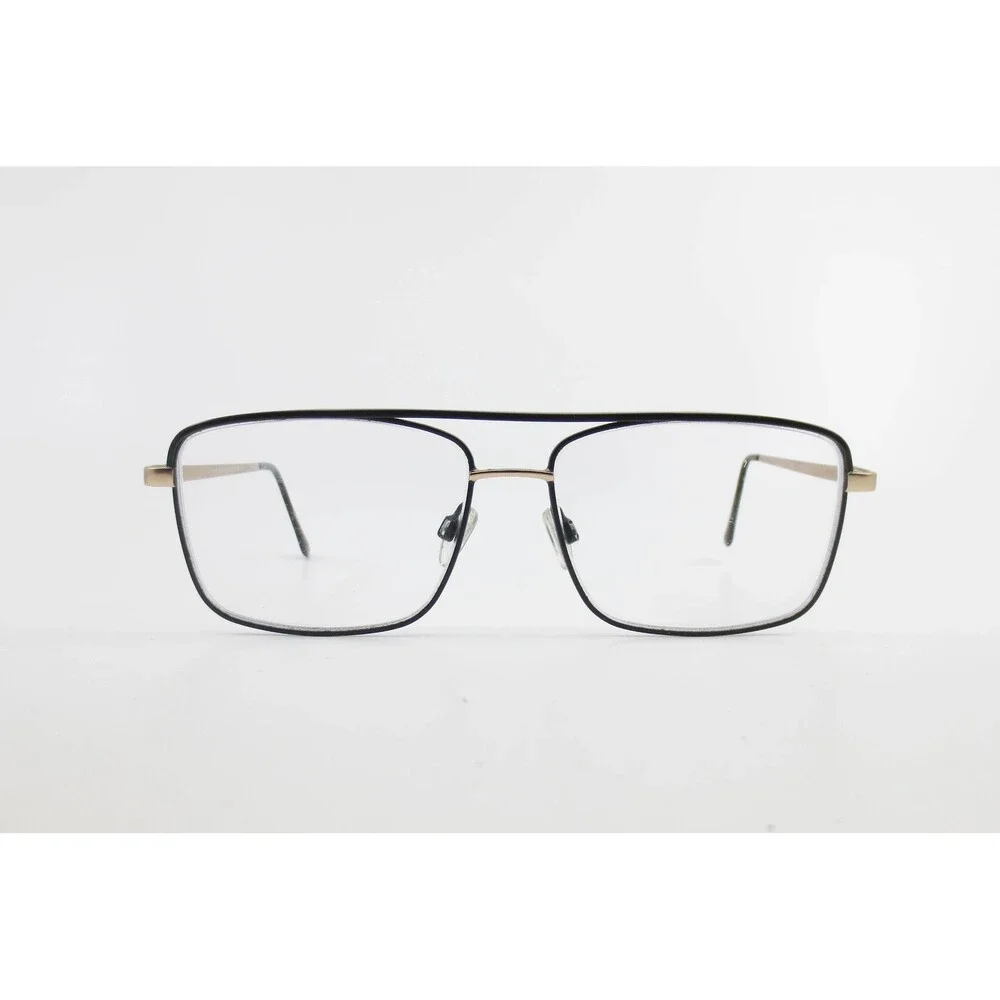 Robert Mitchel XL RMXL20211 Black Gold Navigator Eyeglass Frames 58-15-150 Mens